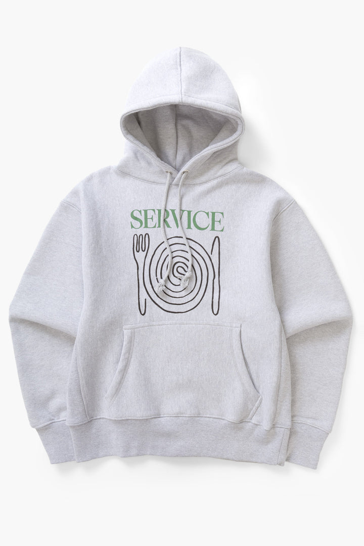 Service Works -  Spiral Hoodie - Heather Grey