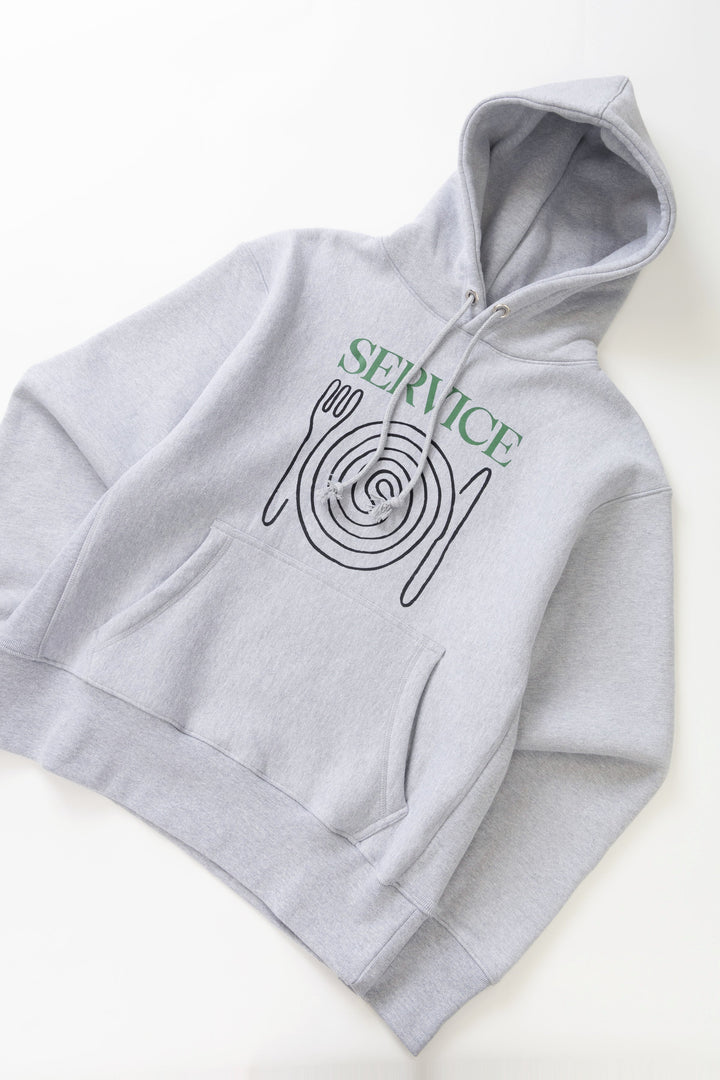 Service Works -  Spiral Hoodie - Heather Grey