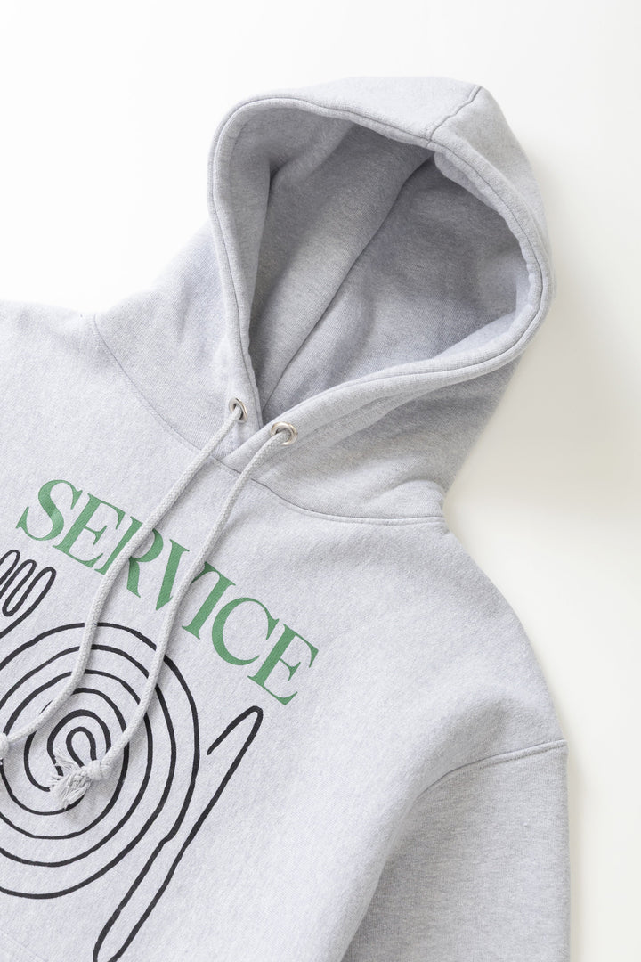 Service Works -  Spiral Hoodie - Heather Grey