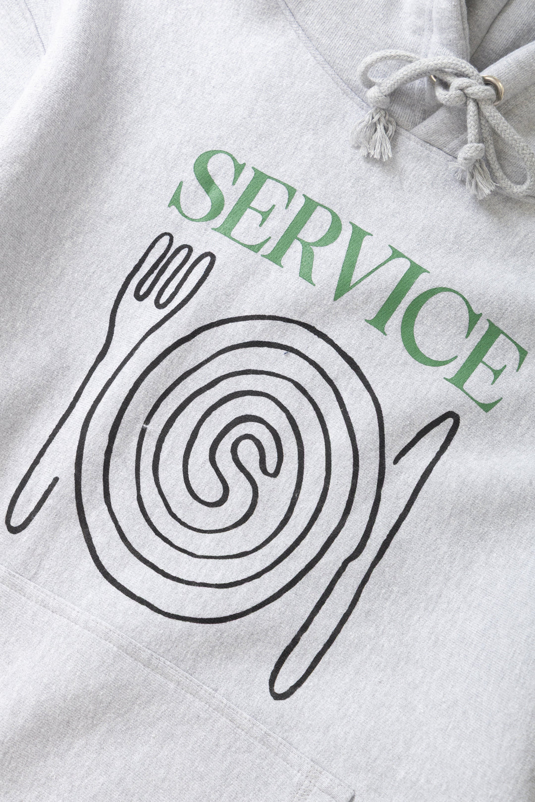 Service Works -  Spiral Hoodie - Heather Grey