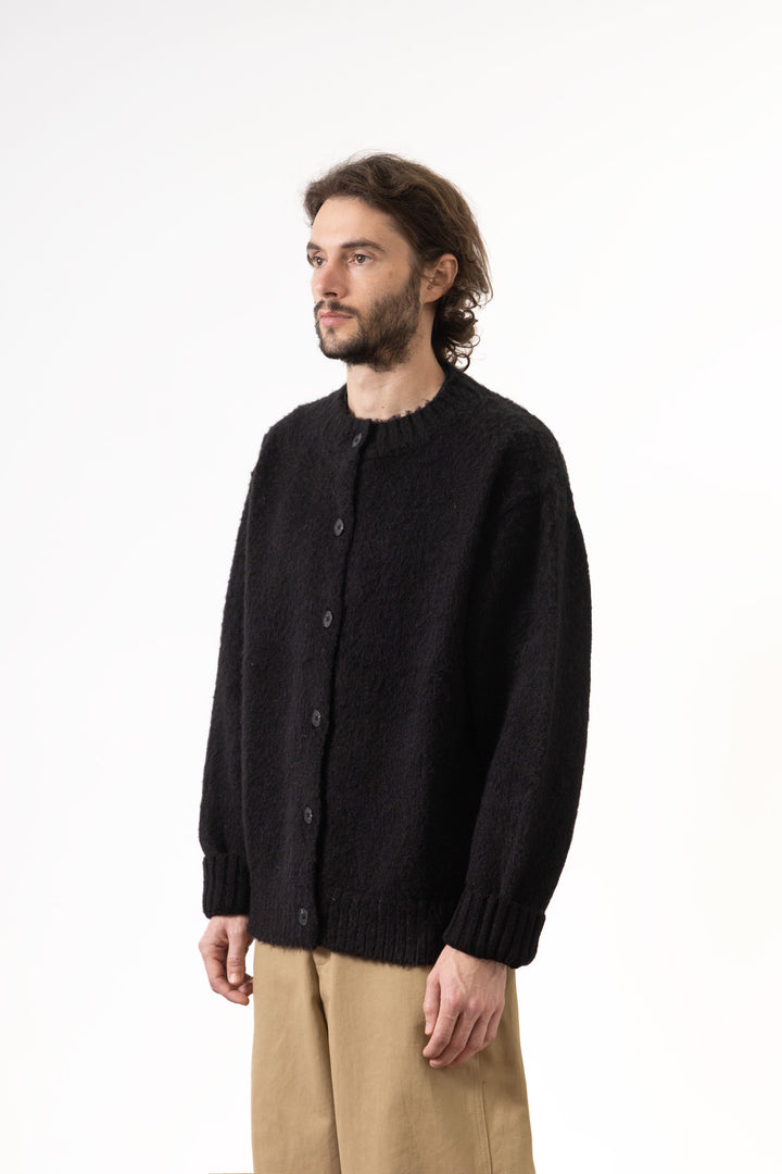 Blacksmith - Stand Collar Cardigan - Black