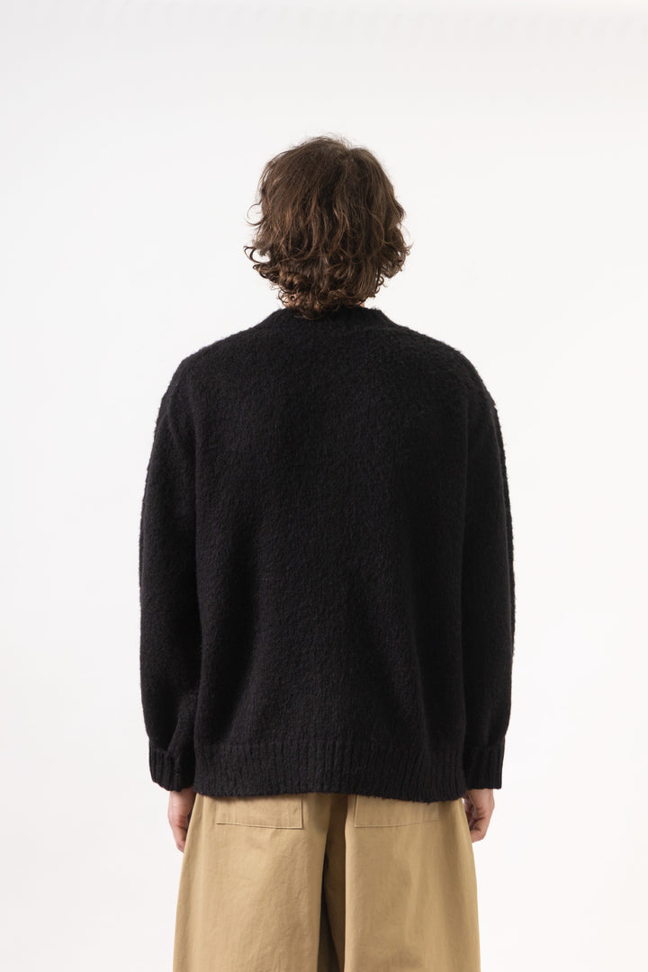 Blacksmith - Stand Collar Cardigan - Black
