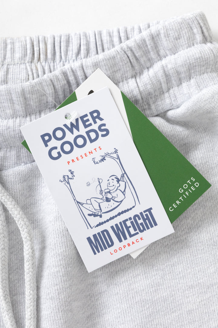 Power Goods - Loopback Sweatpants - Ash