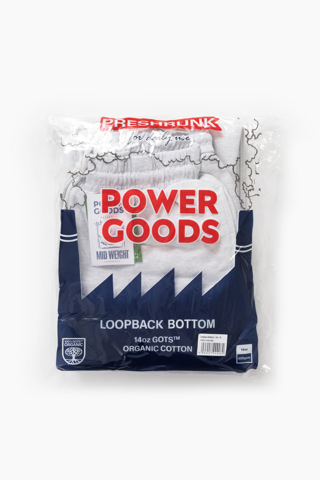 Power Goods - Loopback Sweatpants - Ash