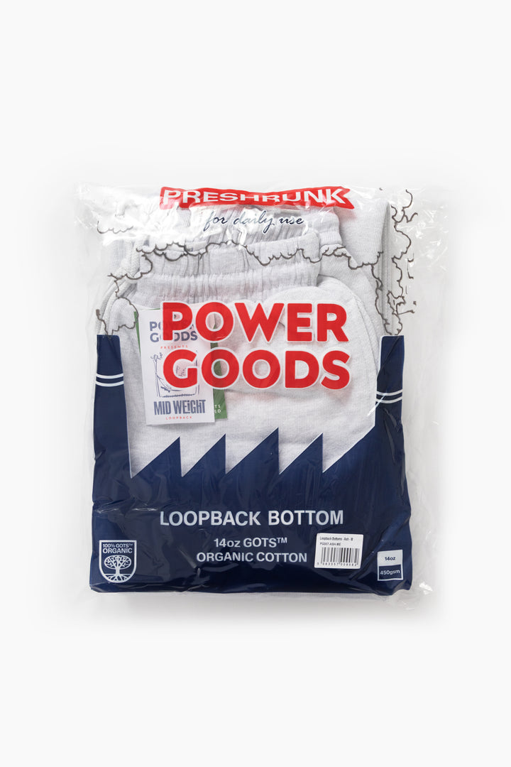 Power Goods - Loopback Sweatpants - Ash