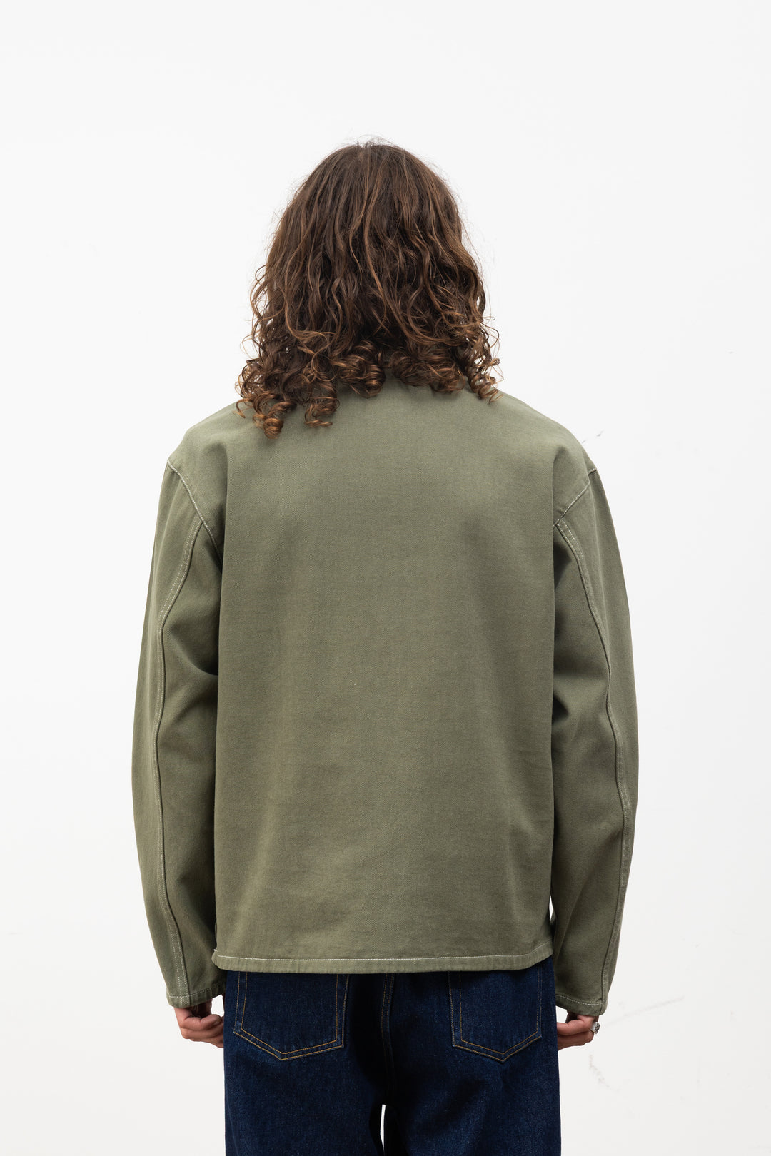 Blacksmith - Twill Two Button Popover - Olive