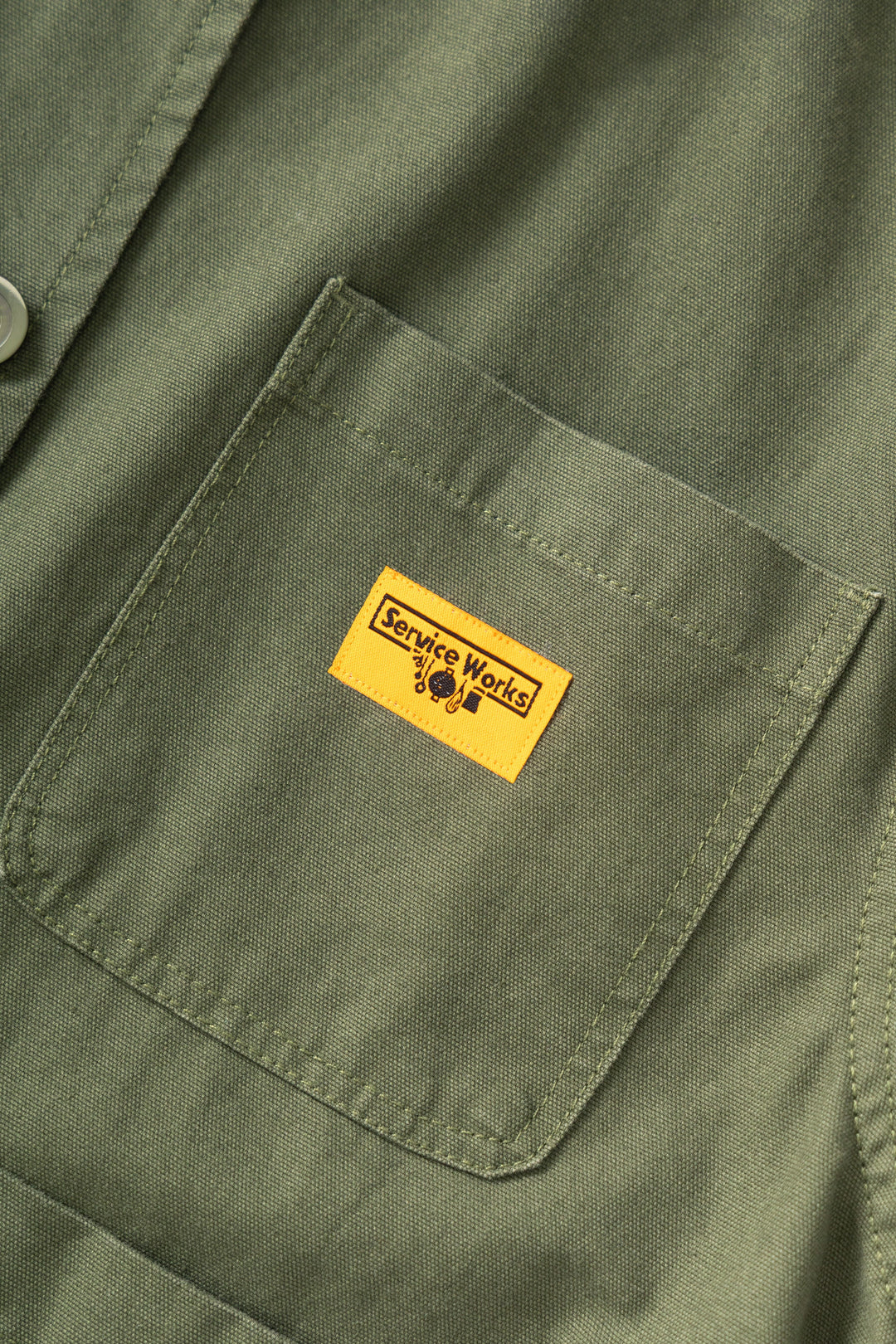Service Works - Women's Cropped Work Jacket - Olive