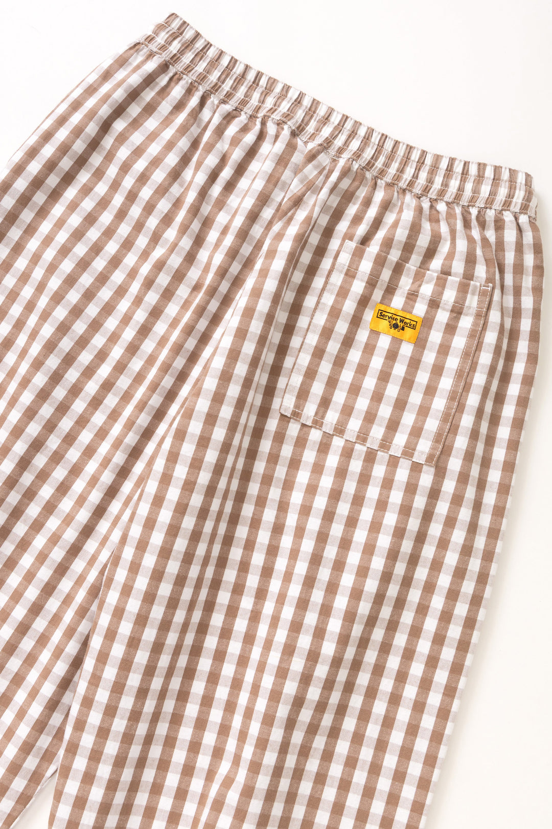 Service Works - Women's Barrel Pants - Brown Gingham