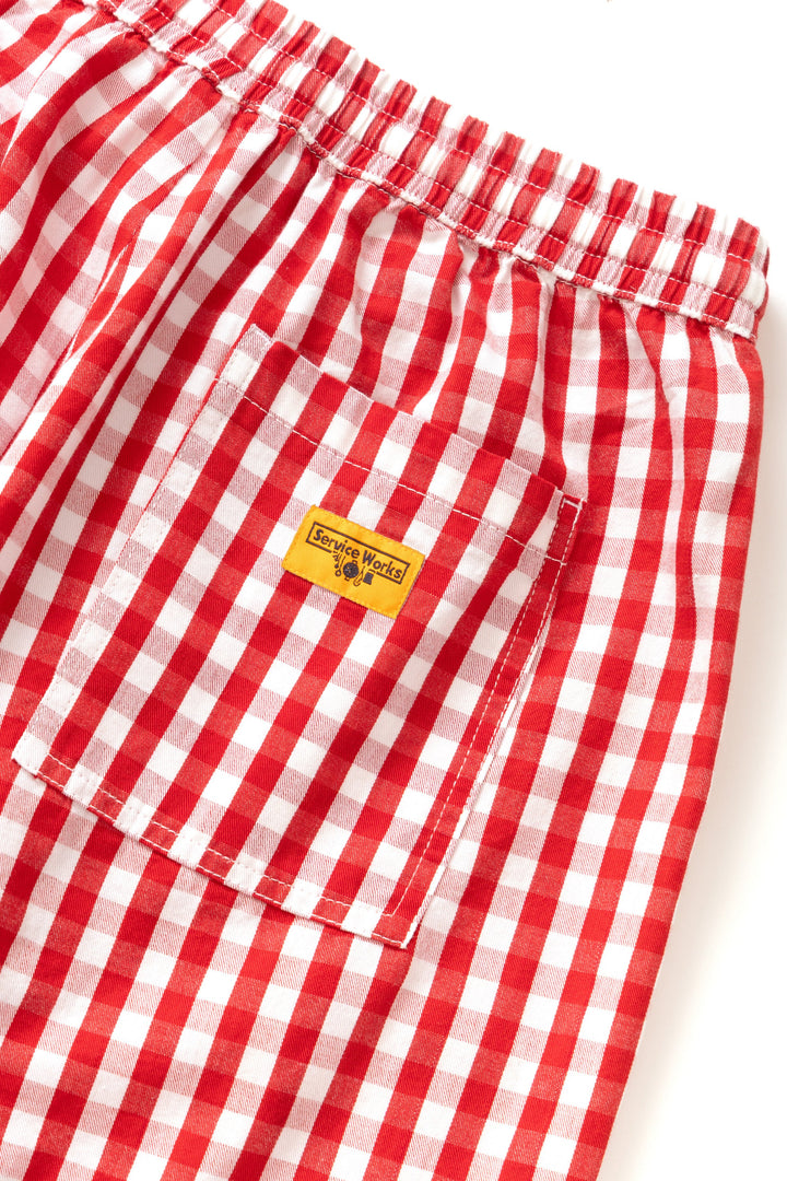 Service Works - Women's Barrel Pants - Red Gingham