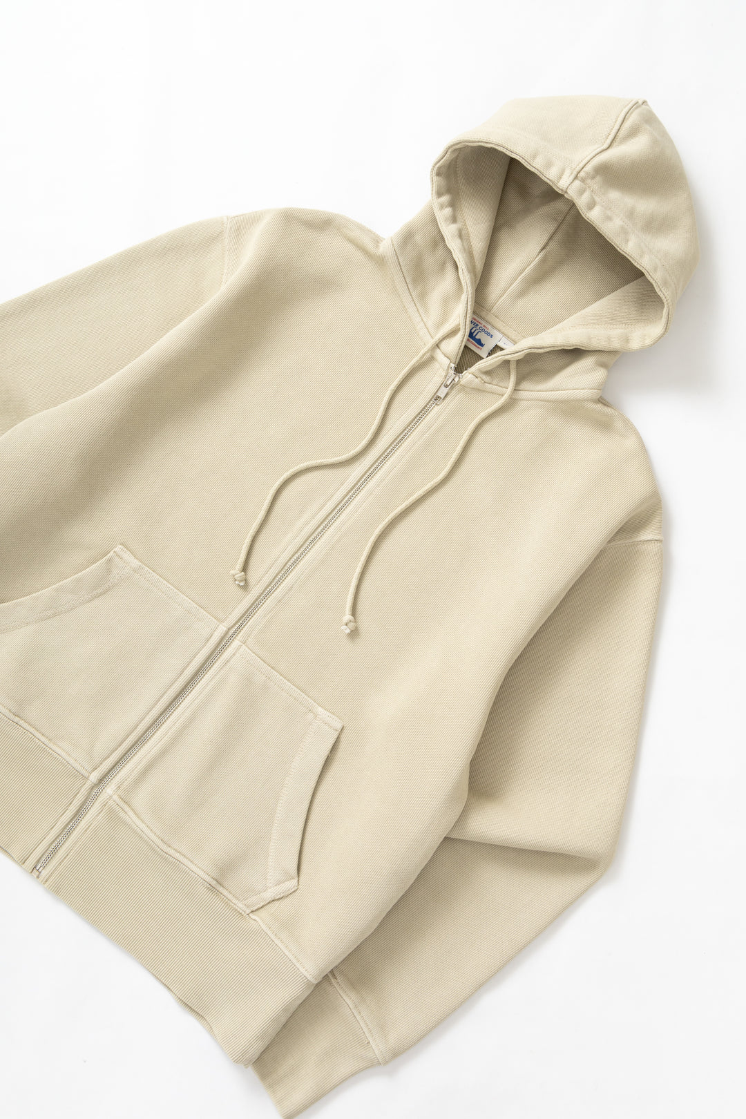 Power Goods - Loopback Zip Hoodie - Bone
