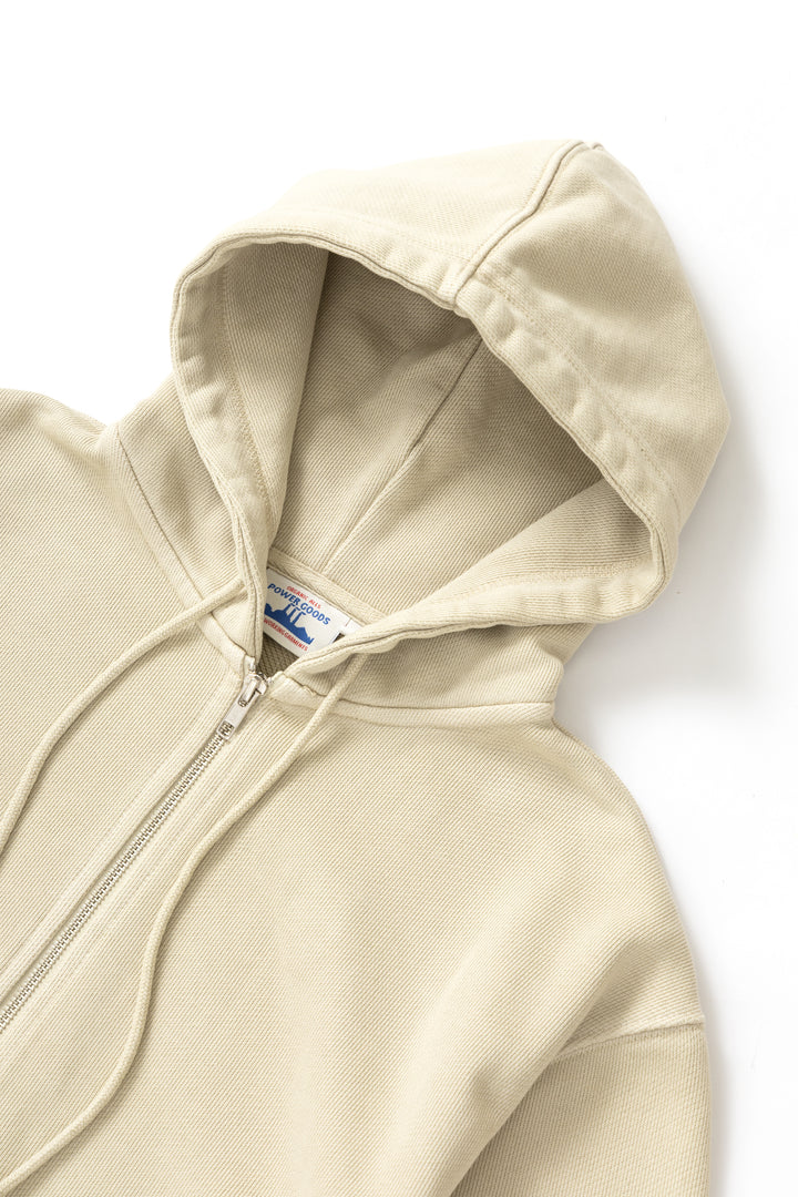 Power Goods - Loopback Zip Hoodie - Bone