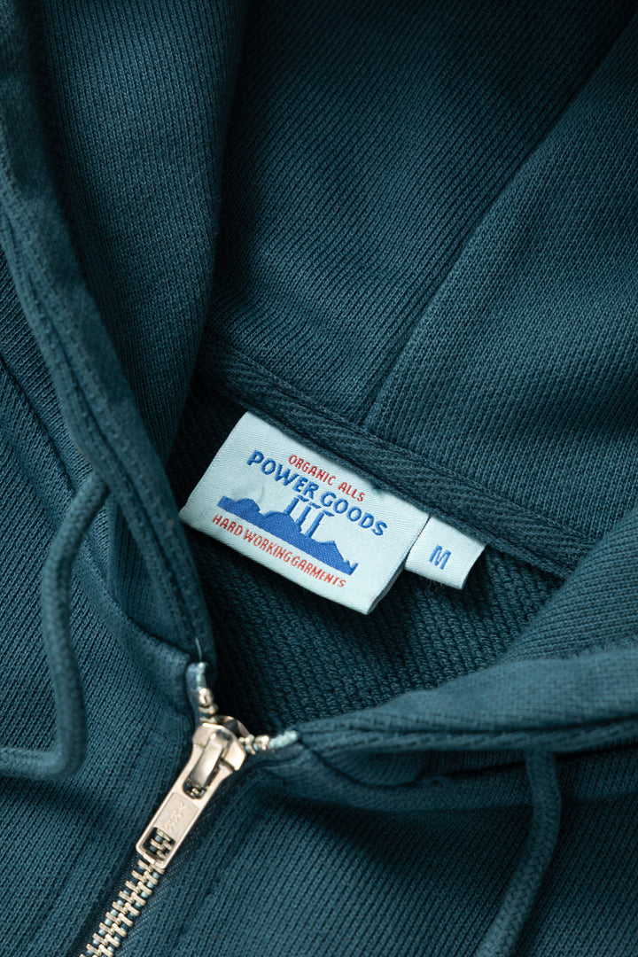 Power Goods - Loopback Zip Hoodie - Harbour