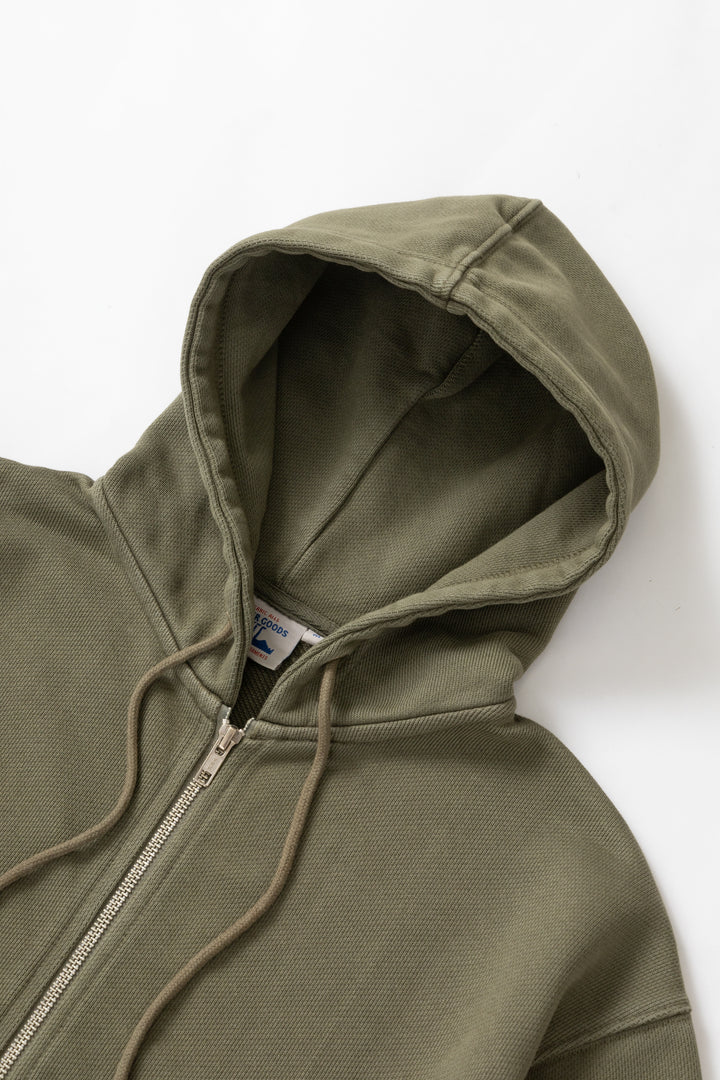 Power Goods - Loopback Zip Hoodie - Olive