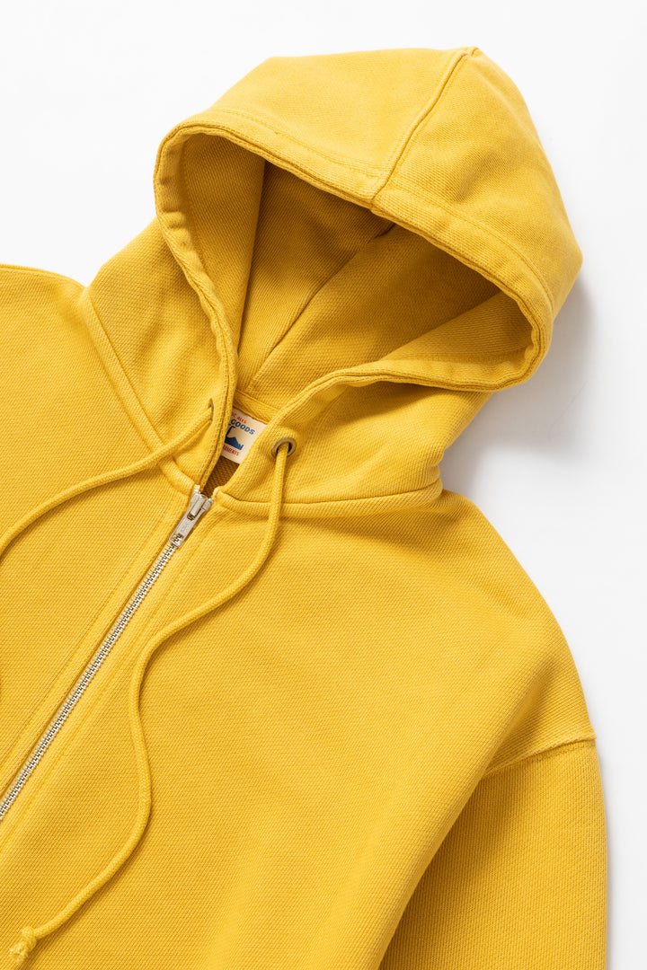 Power Goods - Loopback Zip Hoodie - Sunflower