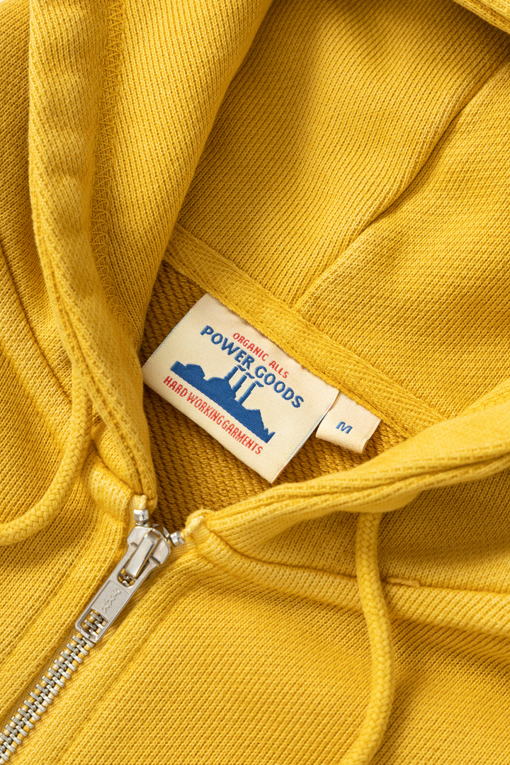 Power Goods - Loopback Zip Hoodie - Sunflower