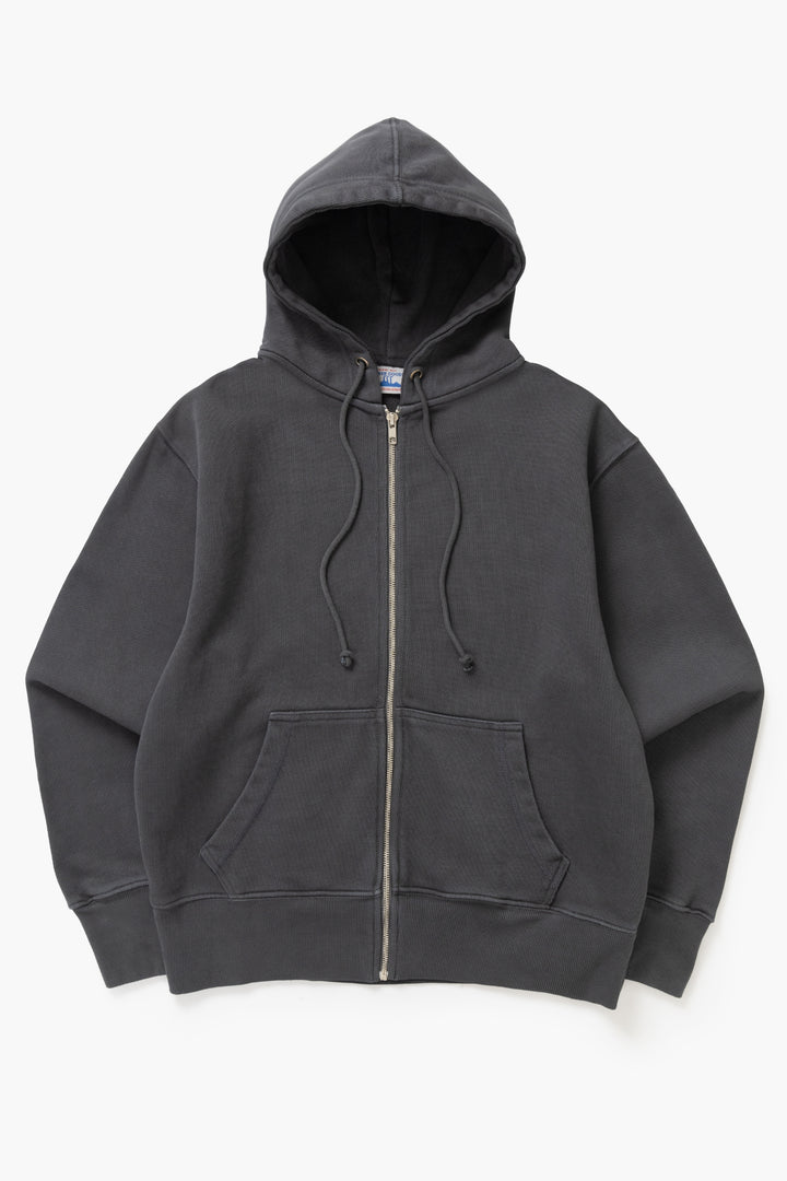 Power Goods - Loopback Zip Hoodie - Washed Black