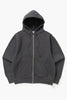 Power Goods - Loopback Zip Hoodie - Washed Black