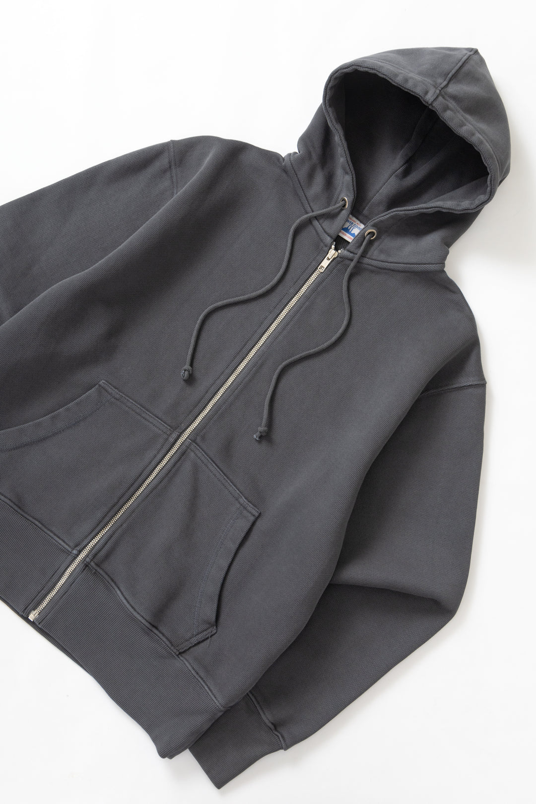 Power Goods - Loopback Zip Hoodie - Washed Black