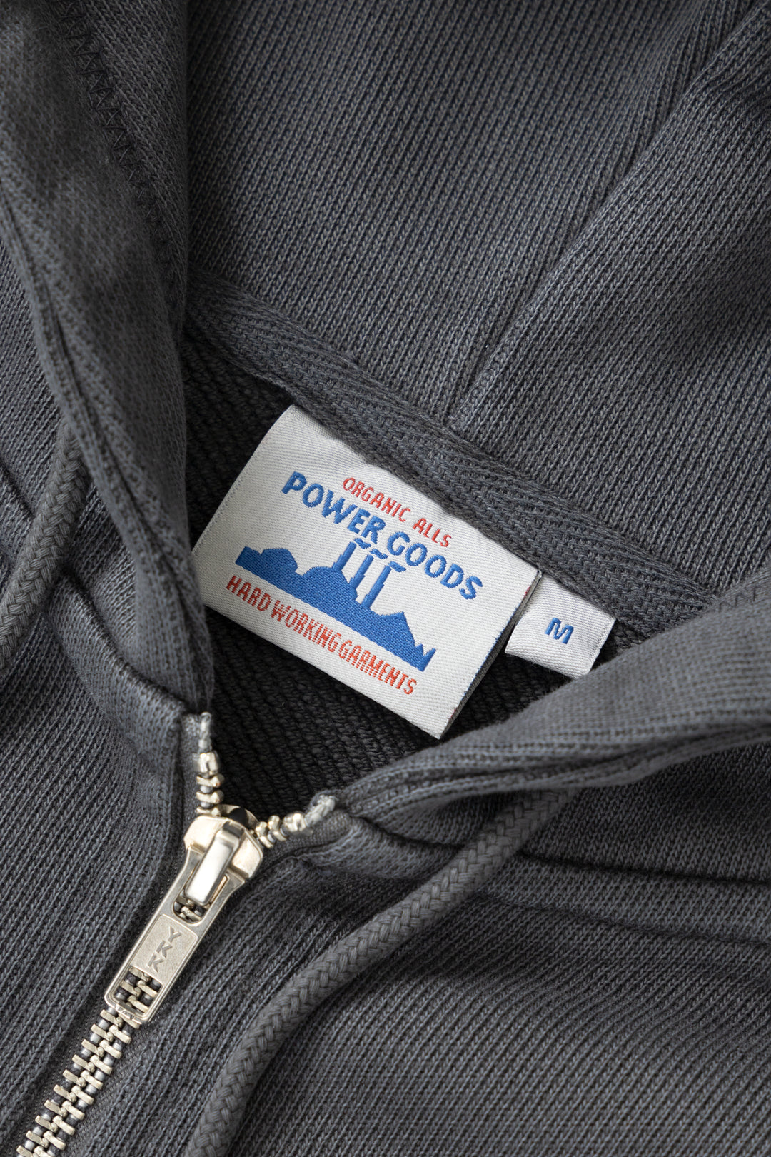 Power Goods - Loopback Zip Hoodie - Washed Black