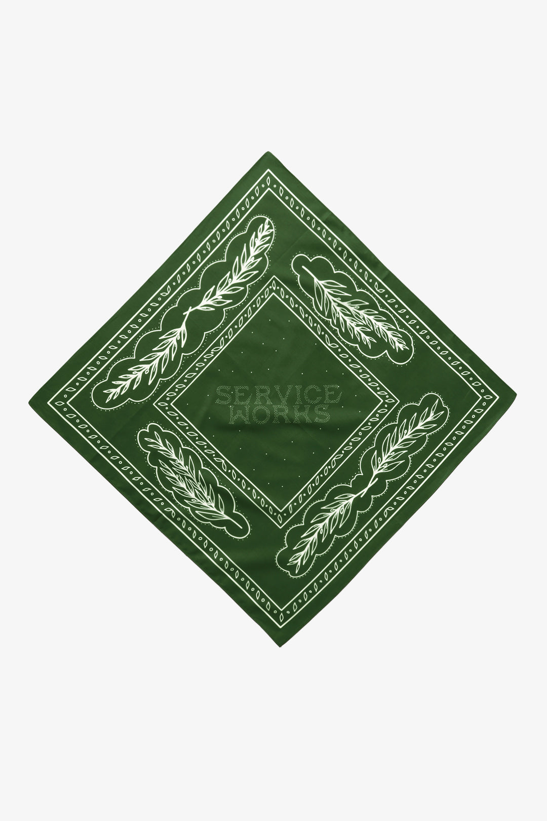 Service Works - Olive Branch Bandana - Olive