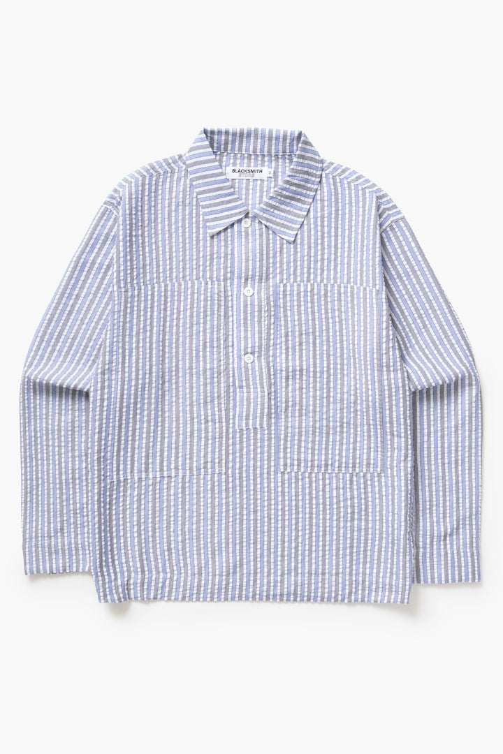 Blacksmith - Striped Military Popover - Blue
