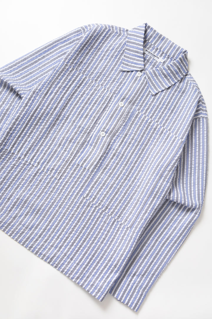 Blacksmith - Striped Military Popover - Blue