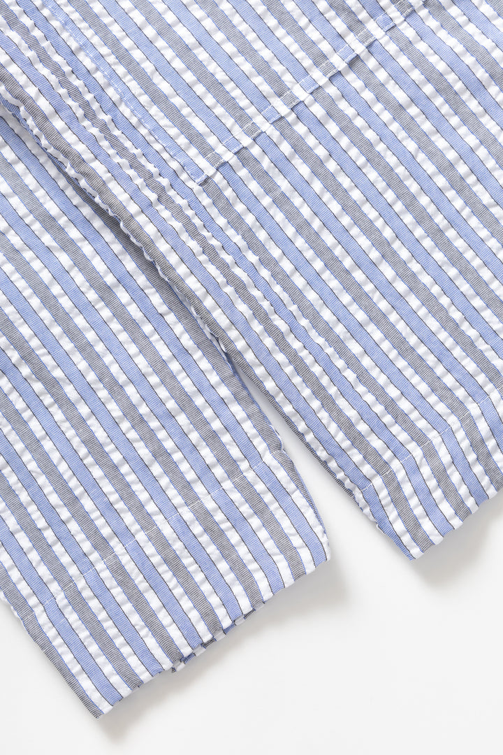 Blacksmith - Striped Military Popover - Blue