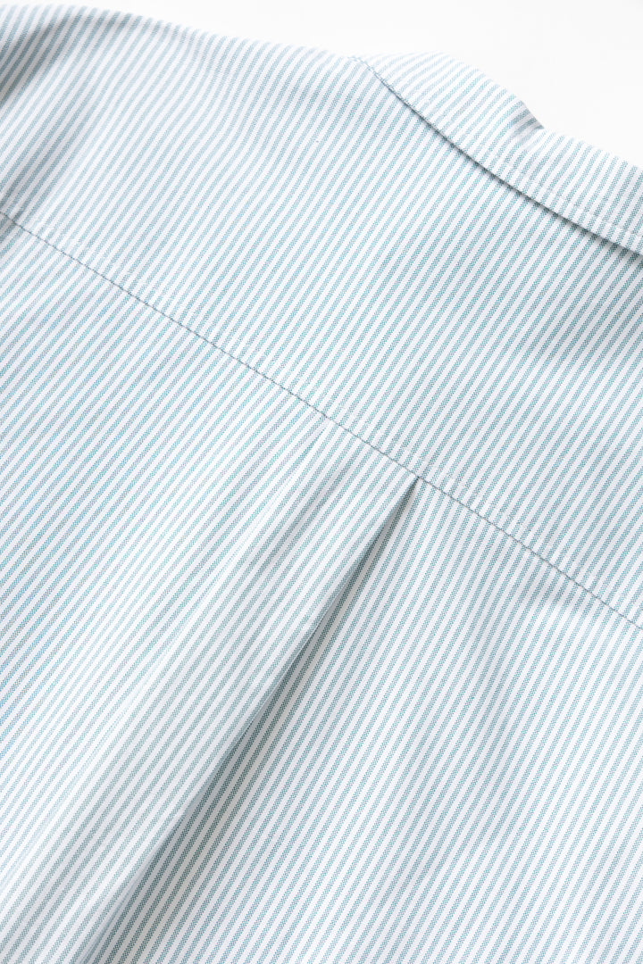 Blacksmith - 'Boxford' Utility Shirt - Green Stripe