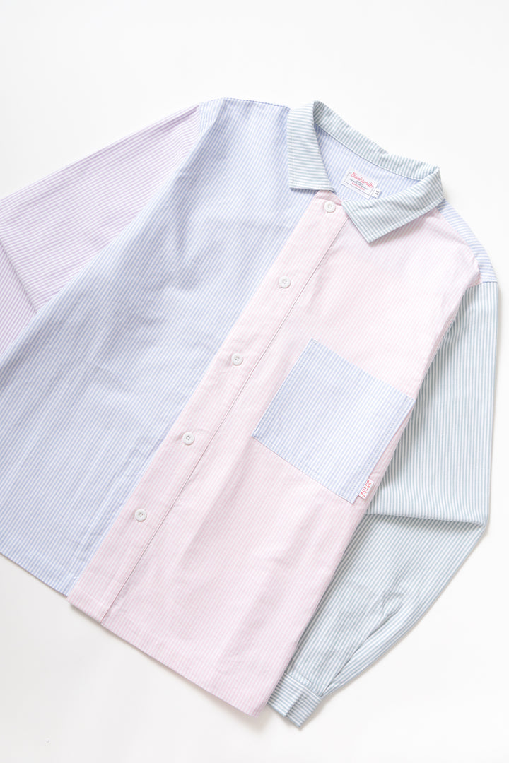 Blacksmith - 'Boxford' Utility Shirt - Crazy Stripe