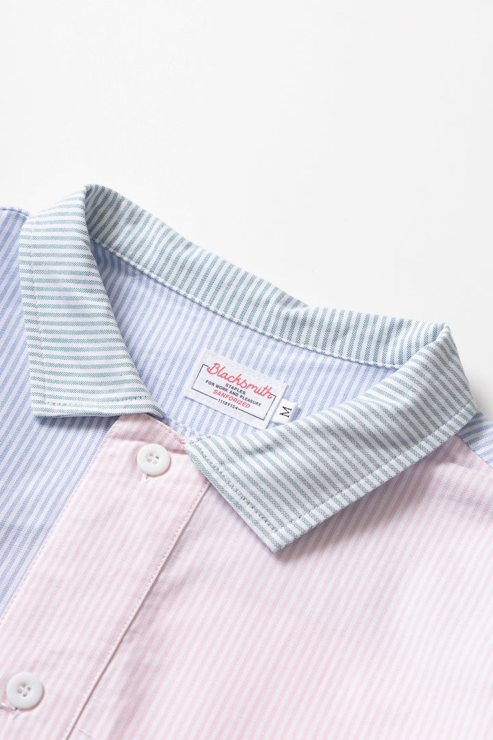 Blacksmith - 'Boxford' Utility Shirt - Crazy Stripe