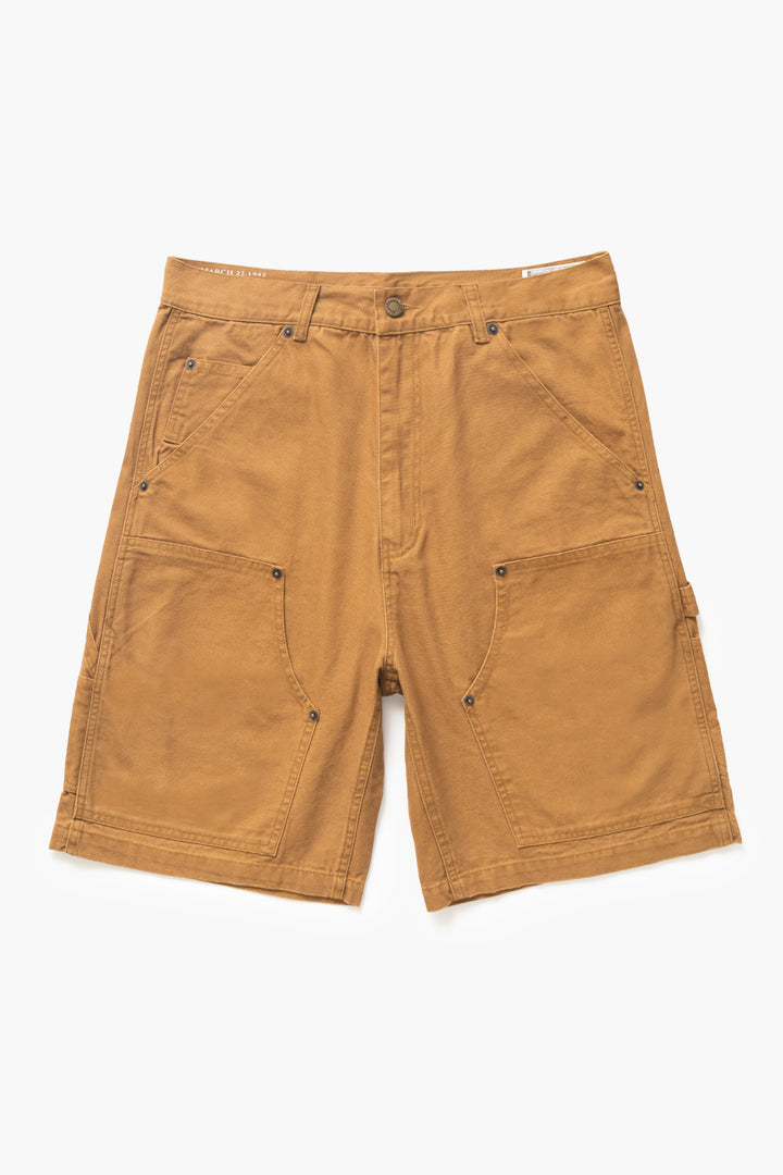 Okonkwo MFG - Aged Canvas Carpenter Shorts - Brown