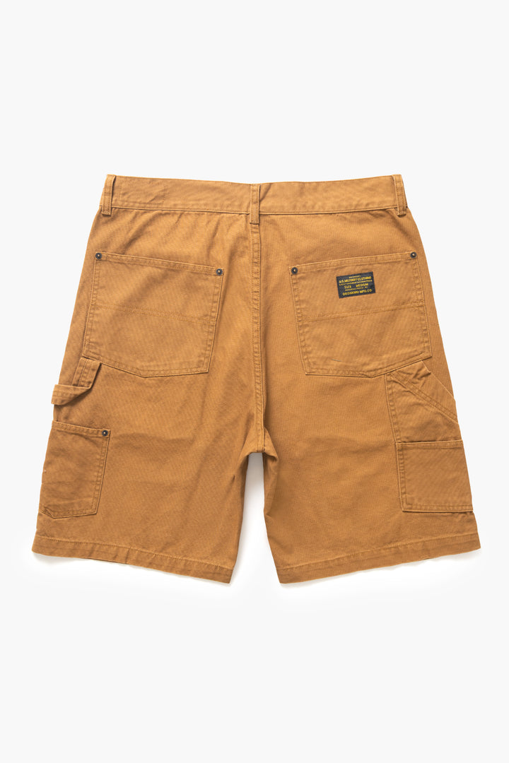 Okonkwo MFG - Aged Canvas Carpenter Shorts - Brown