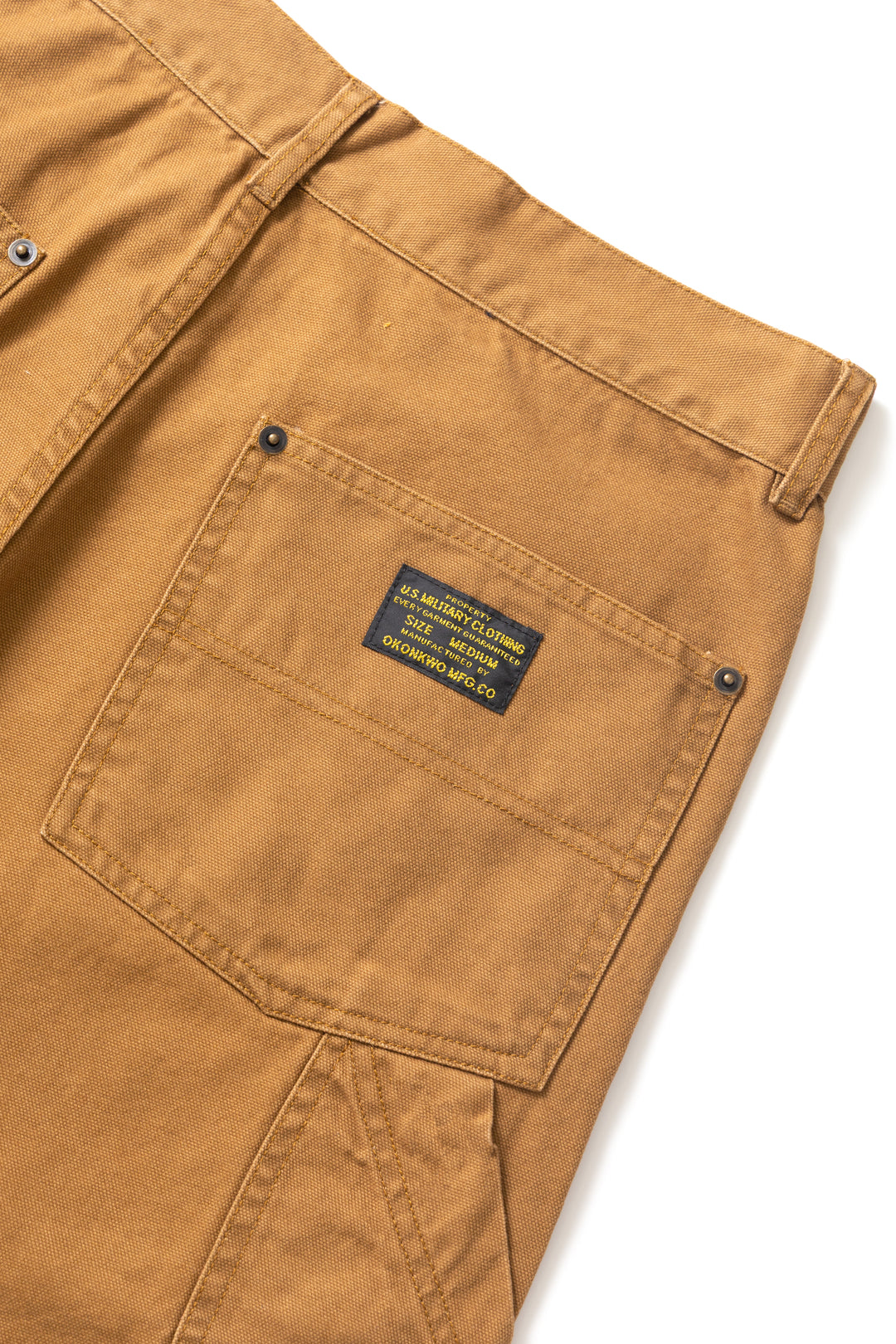 Okonkwo MFG - Aged Canvas Carpenter Shorts - Brown