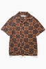 Blacksmith - Check Weave Resort Shirt - Brown