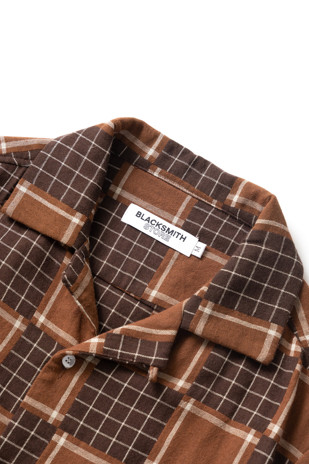 Blacksmith - Check Weave Resort Shirt - Brown