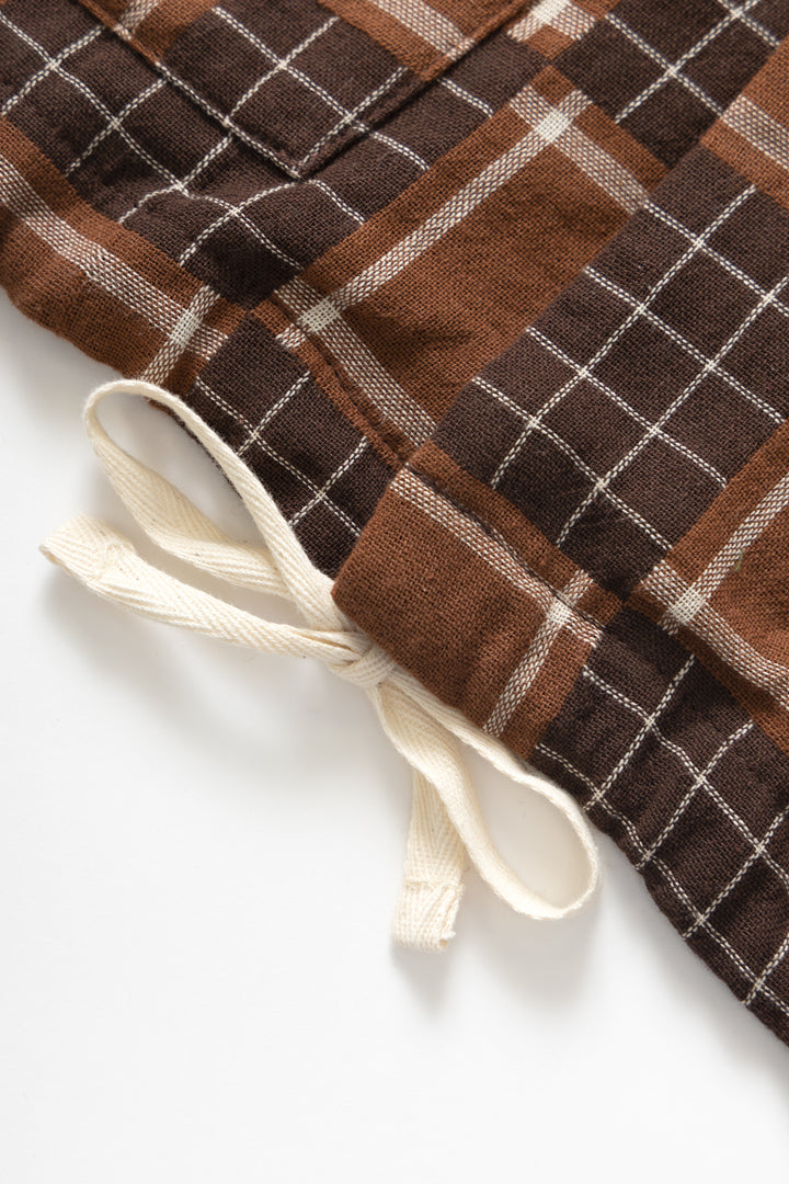 Blacksmith - Check Weave Resort Shirt - Brown