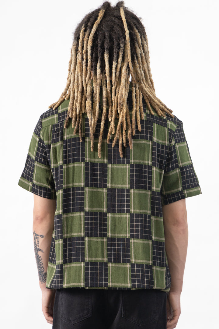 Blacksmith - Check Weave Resort Shirt - Green