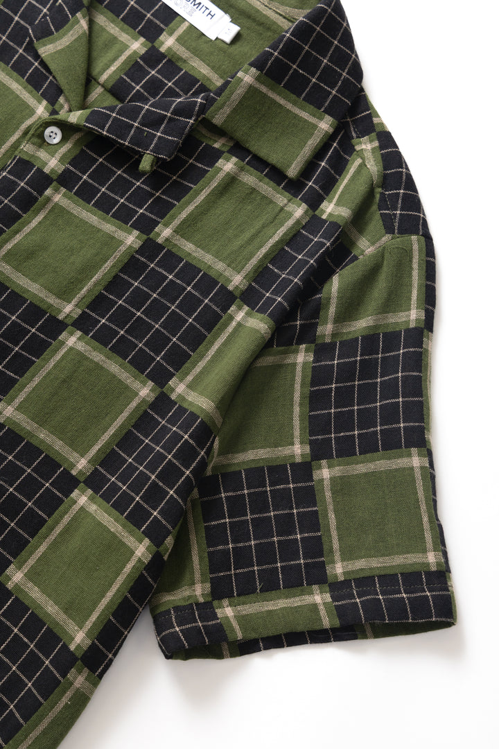 Blacksmith - Check Weave Resort Shirt - Green