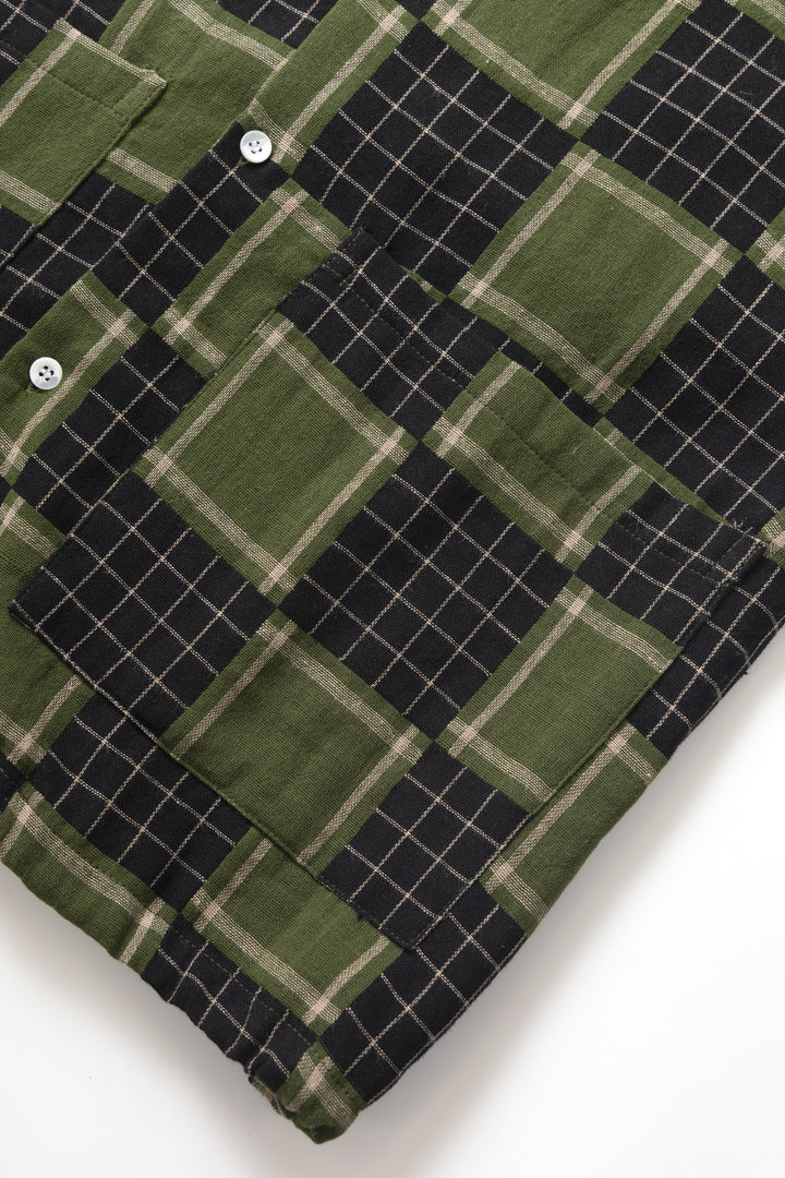 Blacksmith - Check Weave Resort Shirt - Green
