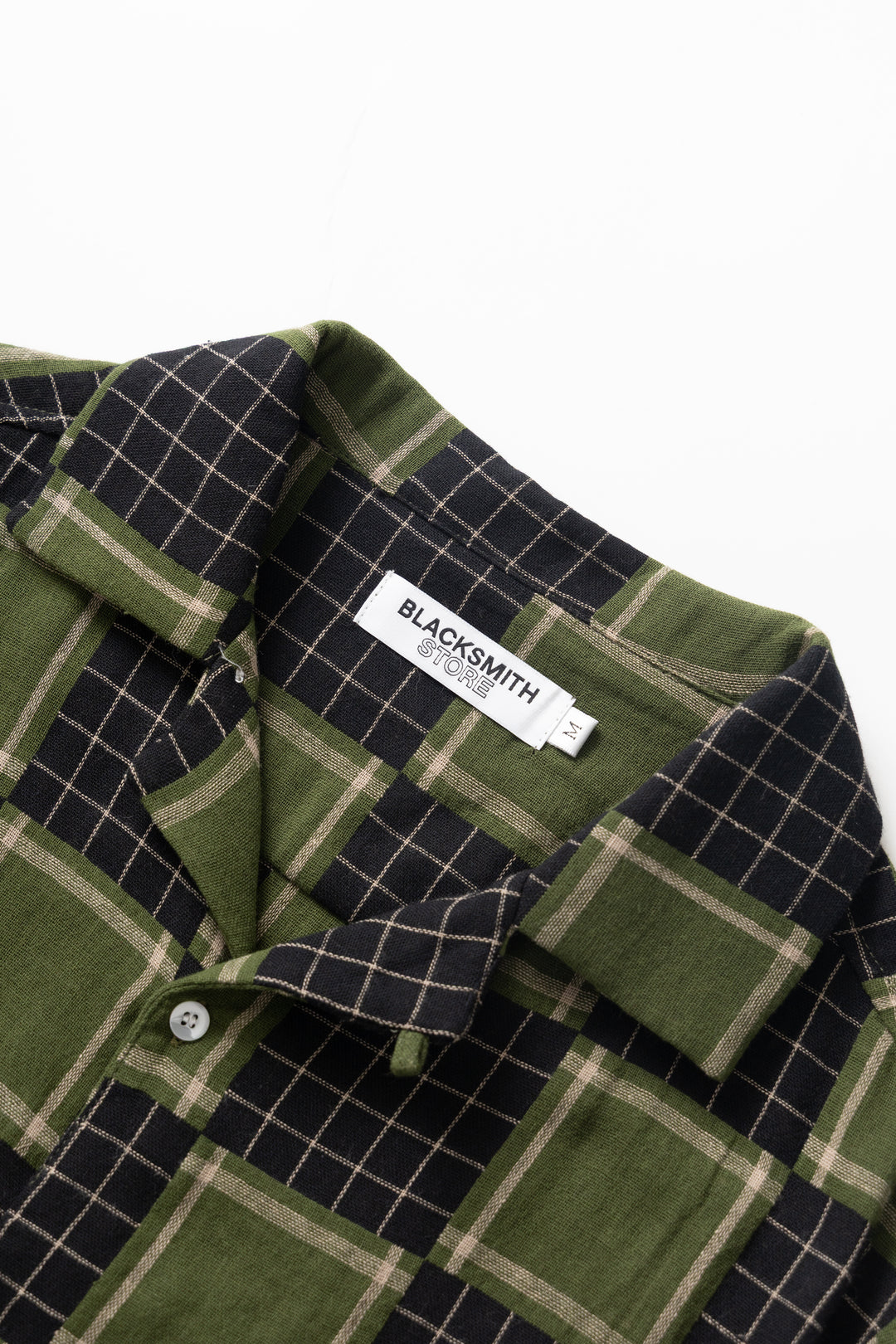 Blacksmith - Check Weave Resort Shirt - Green