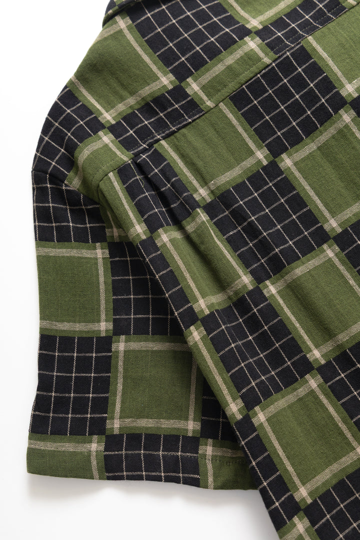 Blacksmith - Check Weave Resort Shirt - Green