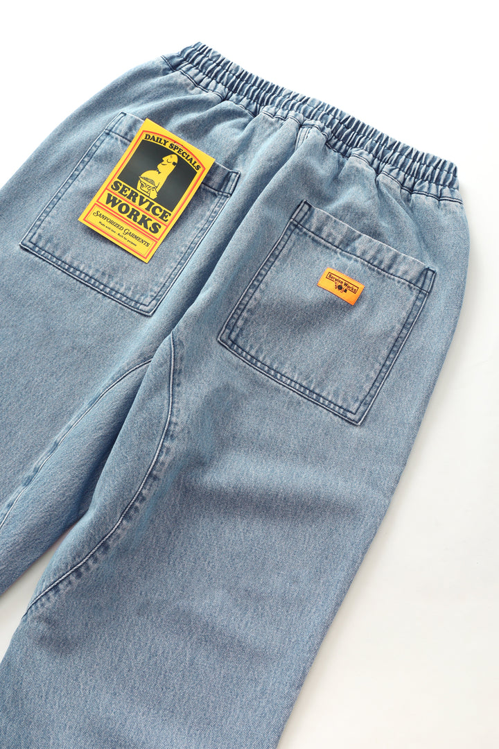 Service Works - Classic Chef Pants - Light Washed Denim