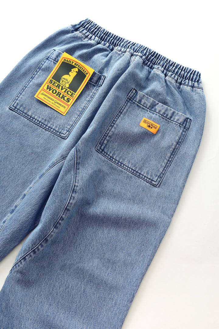 Service Works - Classic Chef Pants - Light Washed Denim