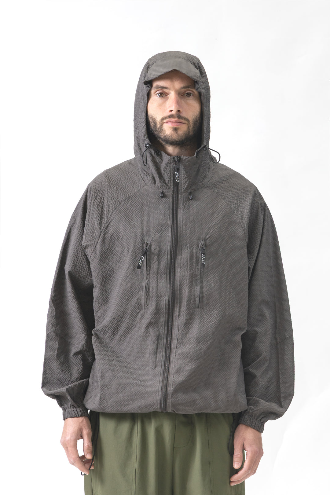 Blacksmith - Crinkle Windbreaker - Grey