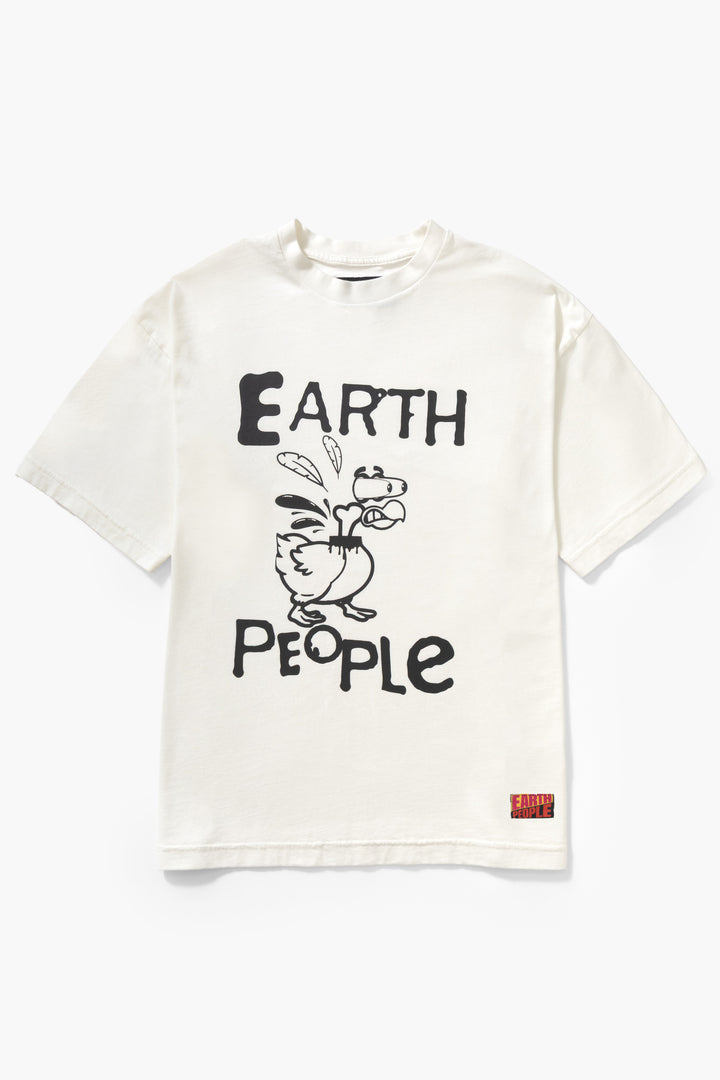 Earth People - Headless Chicken Tee - Off White