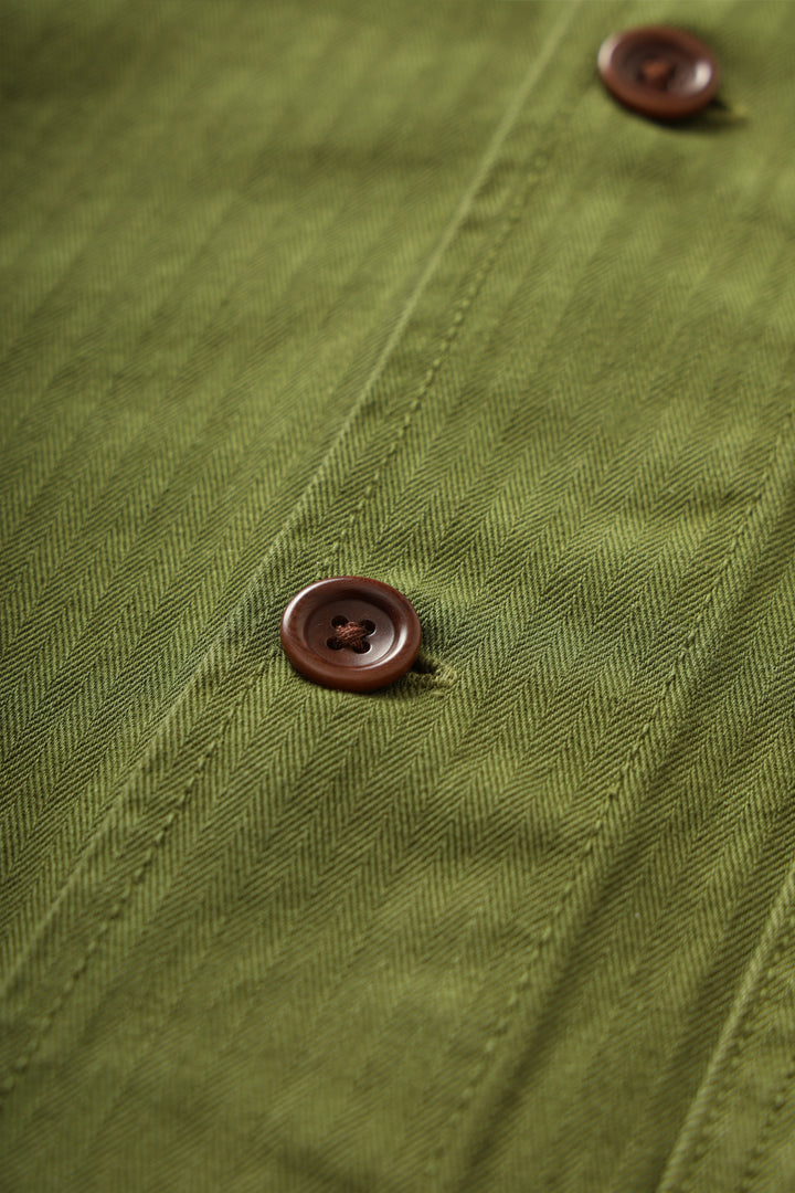 Service Works - Herringbone Front Of House Jacket - Pesto