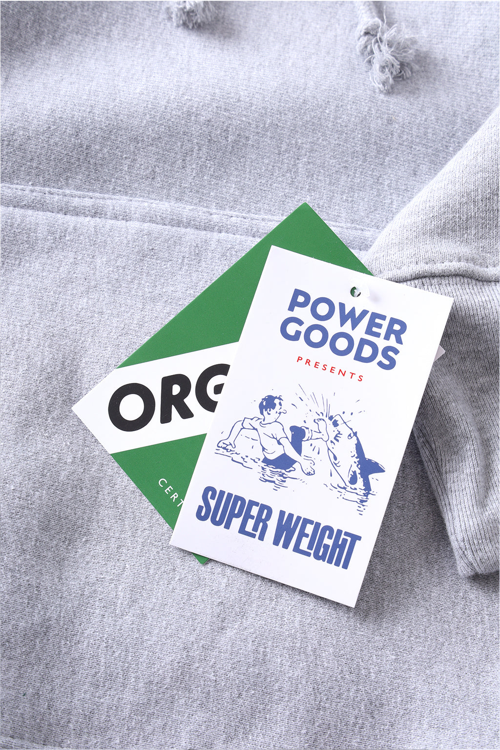Power Goods - Super Weight Hoodie - Heather Grey
