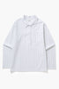 Blacksmith - Striped Two Button Popover - White