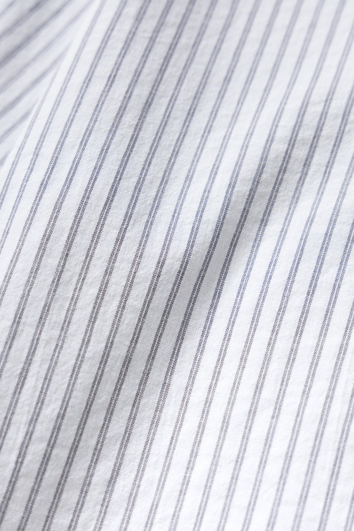 Blacksmith - Striped Two Button Popover - White