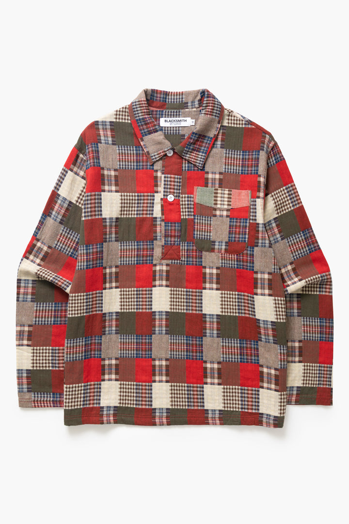 Blacksmith - Striped Two Button Popover - Plaid